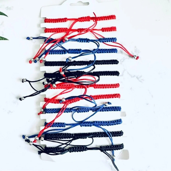 CLEARANCE Lucky Evil Eye Hamsa Bracelet Beads Red Blue String Protection Unisex - Picture 11 of 13